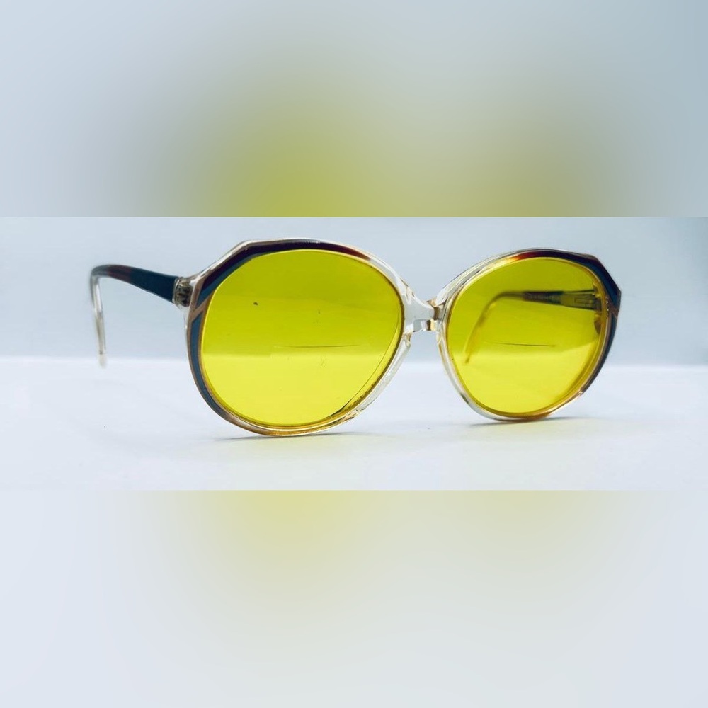 Vintage Foremost Progressive Woman Brown Translucent Oval Sunglasses Frames Only